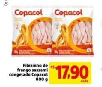Extra Supermercado Filezinho de Frango sassami congelado Copacol 800g oferta