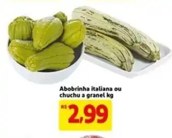 Abobrinha Italiana ou chuchu a granel 1kg