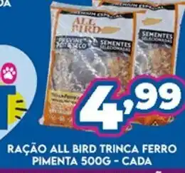 Racao All Bird Trinca Ferro Pimenta 500g cada