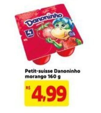 Extra Supermercado Petit Suisse Danoninho Morango 160g oferta