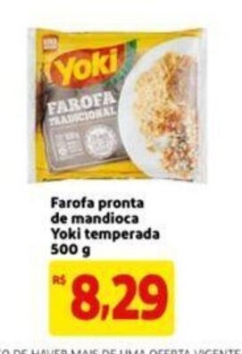Extra Supermercado Farofa Pronta de Mandioca Yoki temperada 500g oferta