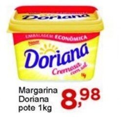 Rossi Supermercado Margarina Doriana pote 1kg oferta