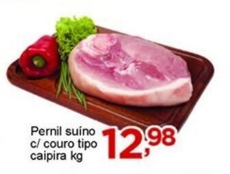 Rossi Supermercado Pernil suino c/ couro tipo caipira 1kg oferta