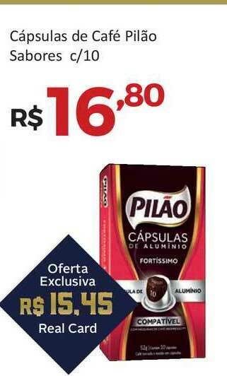 Villarreal Supermercados Cápsulas De Café Pilão Sabores oferta