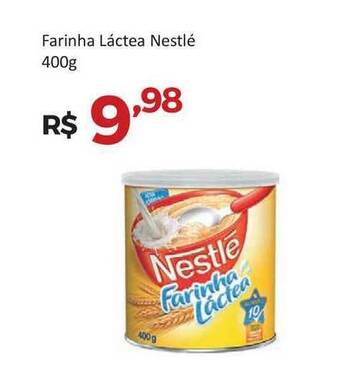 Villarreal Supermercados Farinha Láctea Nestlé 400g oferta