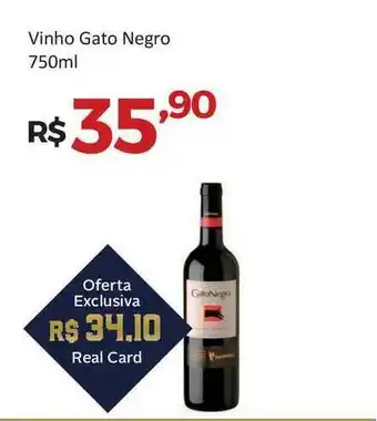 Villarreal Supermercados Vinho Gato Negro 750ml oferta