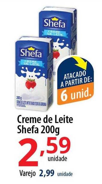 Akki Atacadista Creme de leite shefa oferta