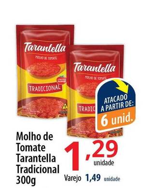 Molho de tomate tarantella tradicional