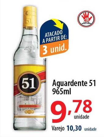 Akki Atacadista Aguardente 51 oferta