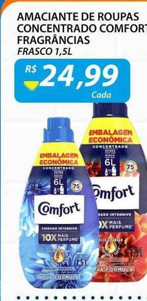 Assaí Atacadista Amaciante de roupas concentrado comfort fragrâncias oferta