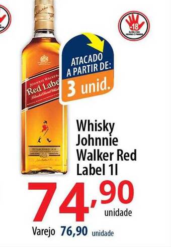 Akki Atacadista Whisky johnnie walker red label oferta