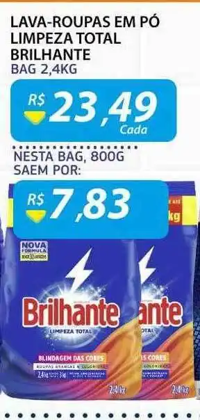 Assaí Atacadista Lava-roupas em pó limpeza total brilhante oferta