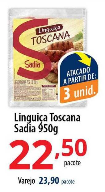 Akki Atacadista Linguiça toscana sadia oferta