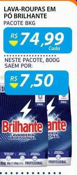 Lava-roupas em pó brilhante