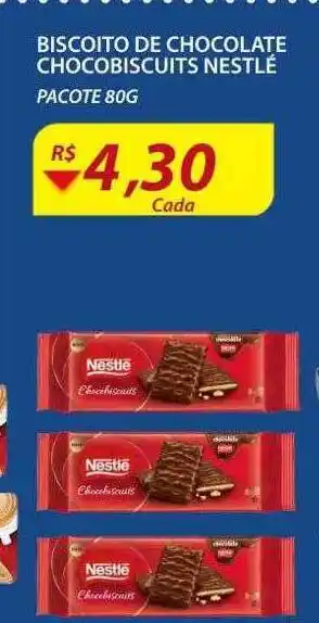 Assaí Atacadista Biscoito de chocolate chocobiscuits nestlé oferta