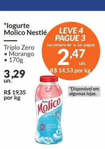 Zaffari Iogurte molico nestlé leve 4 pague 3 oferta