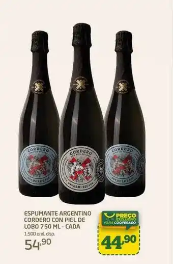Cooper Espumante argentino cordero con piel de lobo - cada oferta