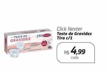Drogal Click nexter teste de gravidez tira c-1 oferta
