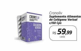 Drogal Cronoliv suplemento alimentar de colágeno verisol c-60 cps oferta
