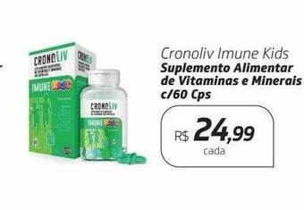 Drogal Cronoliv imune kids suplemento alimentar de vitaminas e minerais c-60 cps oferta