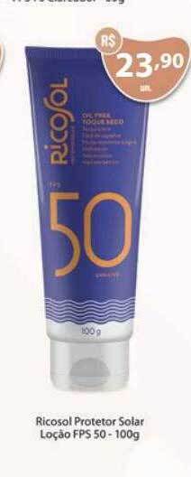 Tchê Farmácias Ricosol protetor solar loção fps 50 oferta
