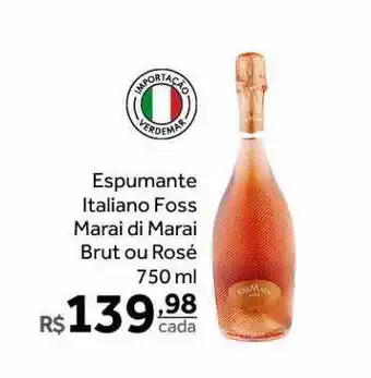 Verdemar Supermercado Espumante italiano foss marai di maria brut ou rosé oferta