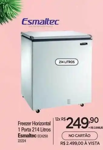 Zenir Freezer horizontal 1 porta 214 litros esmaltec oferta