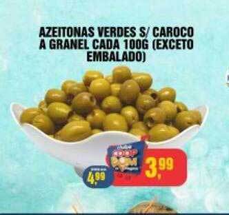 CoopBom Azeitonas verdes s caroco a granel oferta