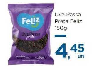 Uva passa preta feliz