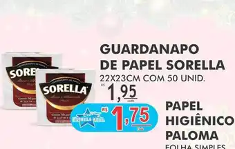 Supermercado Estrela Azul Guardanapo de papel sorella oferta