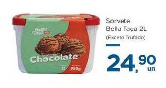 Super São Luiz Sorvete bella taça oferta