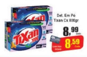 Higa's Supermercado Det. em po Tixan Cx 800g oferta