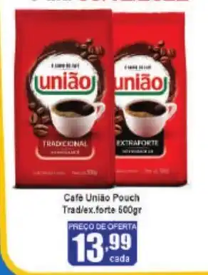 Higa's Supermercado Cafe Uniao Pouch Trad./ Ex.forte 500g oferta
