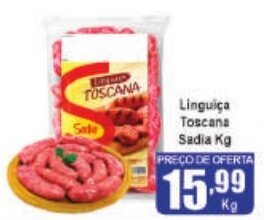 Higa's Supermercado Linguica Toscana Sadia 1kg oferta