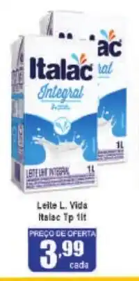 Higa's Supermercado Leite L.vida Italac Tp 1L oferta