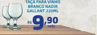 Bahamas Supermercados Taça para vinho branco nadir gallant oferta