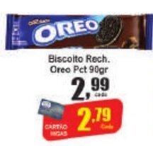 Higa's Supermercado Biscoito Rech. Oreo Pct 90g oferta