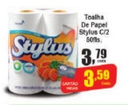 Higa's Supermercado Toalha de Papel Stylus c/2 50fls oferta