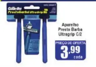 Aparelho Presto Barba Ultragrip c/2