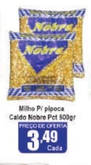 Higa's Supermercado Milho p/ Pipoca Caldo Nobre pct 500g oferta