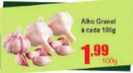 Higa's Supermercado Alho granel a cada 100g oferta