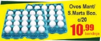 Higa's Supermercado Ovos Mant/ S.Marta Bco. c/20 oferta