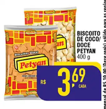 Mercantil Rodrigues Biscoito de Coco/ Doce Petyan 400g oferta