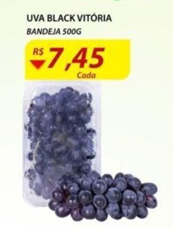 Uva Black Vitoria bandeja 500g