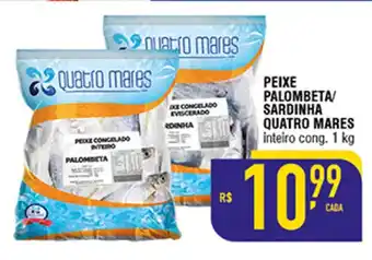 Mercantil Rodrigues Peixe Palombeta/ Sardinha Quatro Mares 1kg oferta