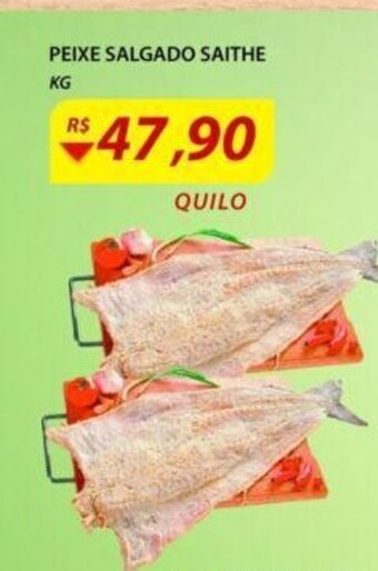 Assaí Atacadista Peixe Salgado Saithe 1kg oferta