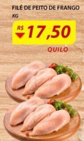 Assaí Atacadista File de Peito de Frango 1kg oferta