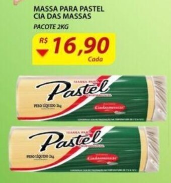 Assaí Atacadista Massa para pastel cia Das Massas 2kg oferta