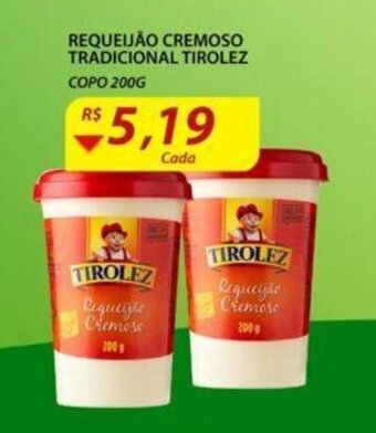 Assaí Atacadista Requeijao Cremoso Tradicional Tirolez 200g oferta