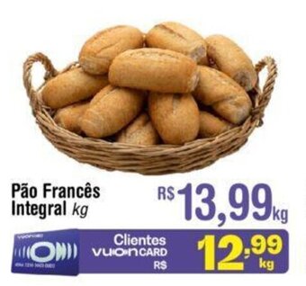 Fort Atacadista Pao Frances Integral 1kg oferta